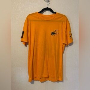 Grunt Style | Orange Spider Short Sleeve Tee | Size Large.